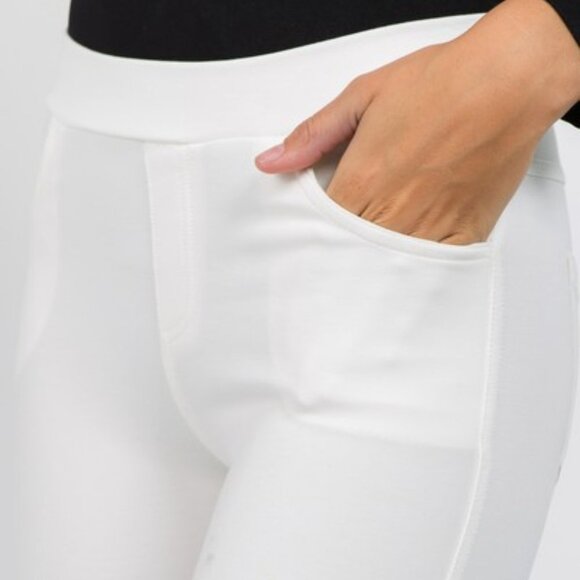 Pull-up casual pants full length - Picture 2 of 6